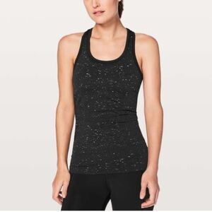 Lululemon Swiftly Tech Racerback Tank Top 2.0 black white size 8